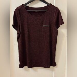Reitman’s Dark Red/Wine Colour Short Sleeve Top
